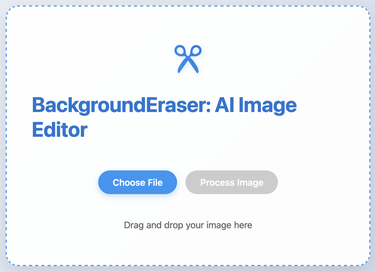 Screenshot of the Background Eraser App